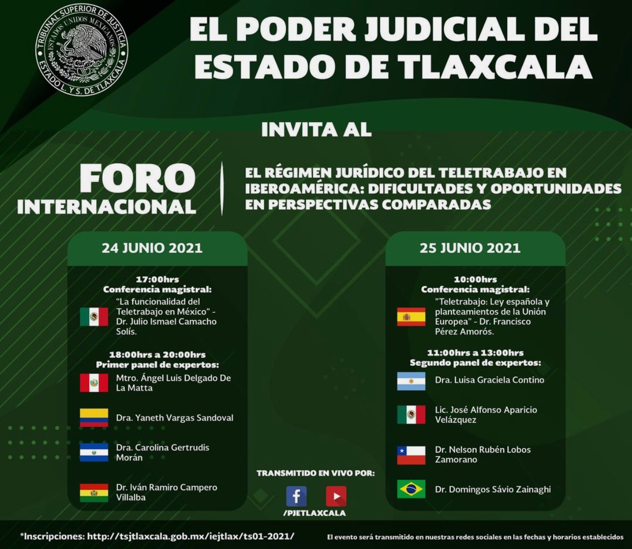 Realizará TSJE Foro Internacional Sobre Teletrabajo