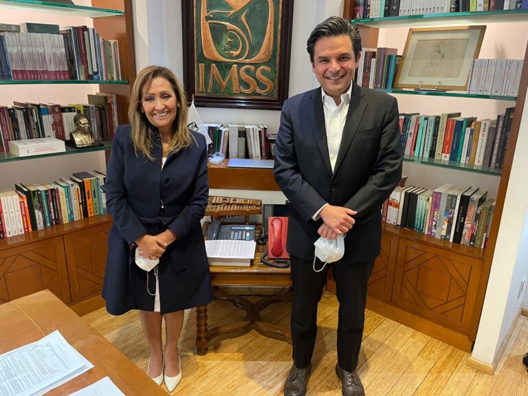 Se Reúne Lorena Cuéllar con Director del IMSS Zoé Robledo