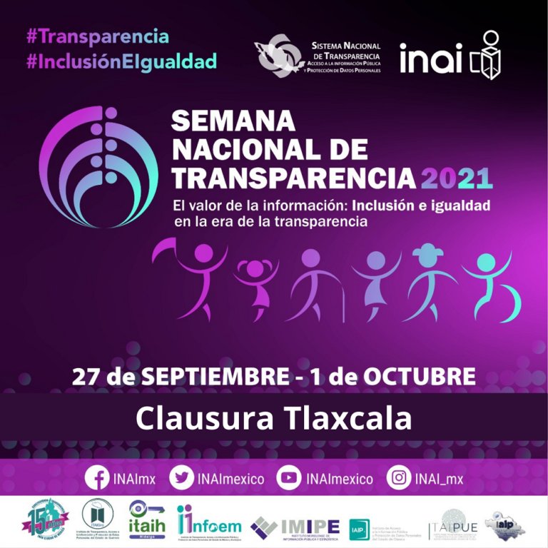 Tlaxcala Clausurará la Semana Nacional de Transparencia 2021