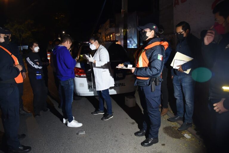 Operativo Alcoholímetro: Caen 14 Conductores en Tlaxcala Capital