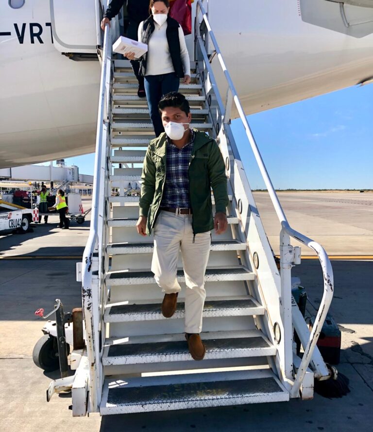 Arriba Víctor Torres a Sonora, va por Apoyos Sociales