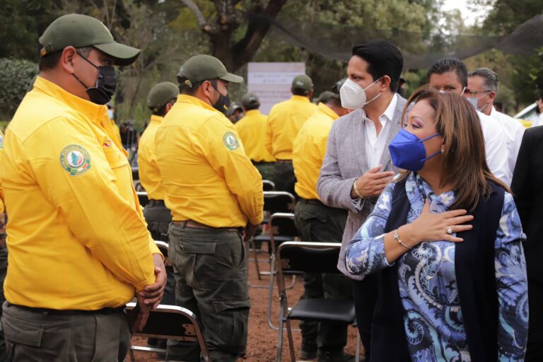 Lorena Cuéllar Encabezó Entrega de Equipamiento a Brigadistas de Conafor