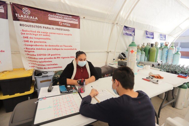 Brindaron Kioskos de Oxígeno 682 Apoyos Gratuitos en Enero 2022