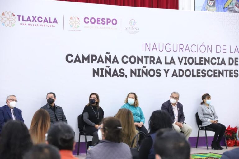 Inaugura Gobernadora Lorena Cuéllar Campaña Contra la Violencia de Niñas, Niños y Adolescentes en Huamantla