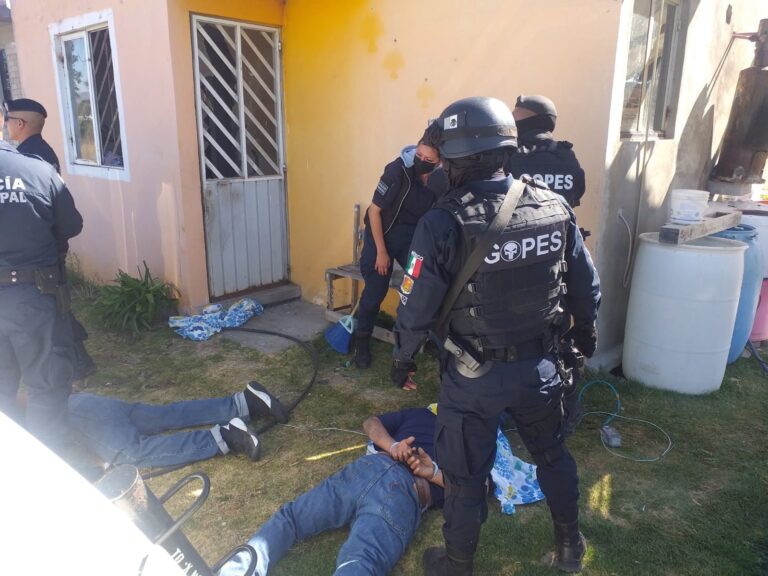 SSC asegura a cinco presuntos asaltantes en Tzompantepec