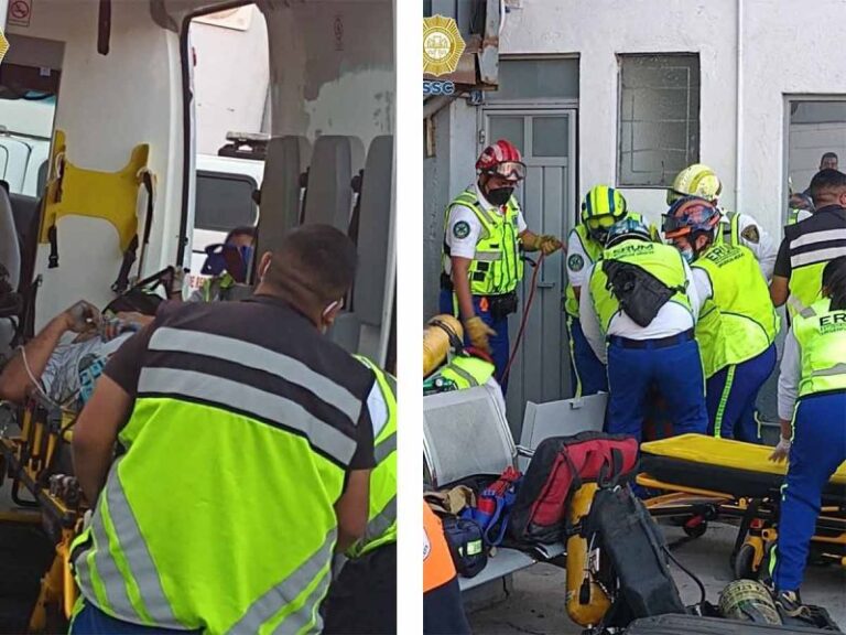 Rescatan a hombres atrapados dentro de cisterna en Iztapalapa