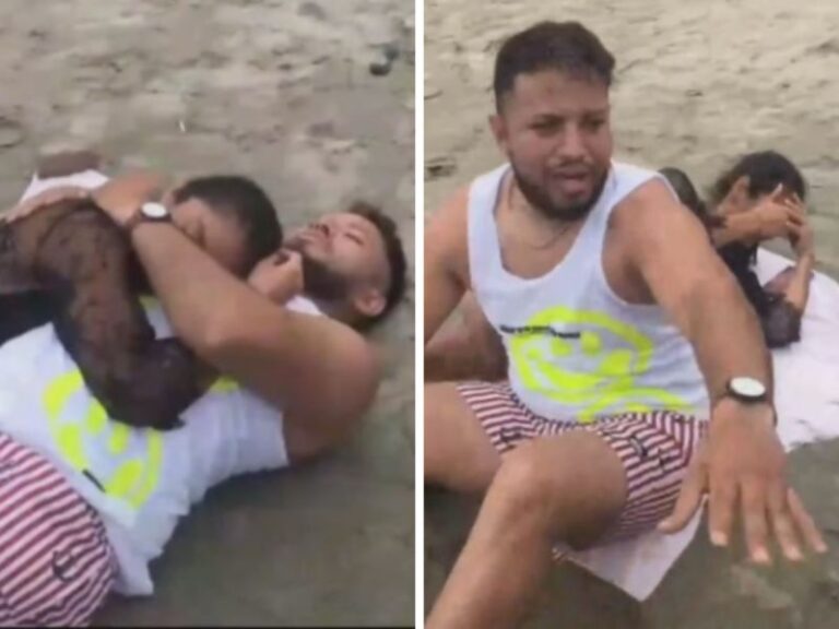 Mujer Descubre a su Esposo con su Amante en la Playa