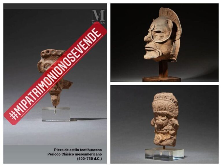 AMLO critica a Francia por subastas de patrimonio mexicano