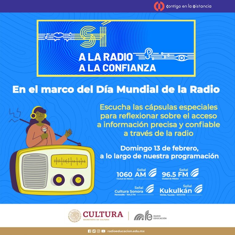 Radio Educación tendrá una programación especial por Día Mundial de la Radio 