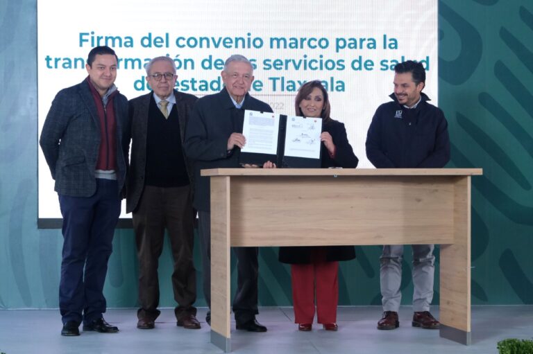Gobierno Federal y de Tlaxcala Firman Convenio Para la Transformación de los Servicios de Salud