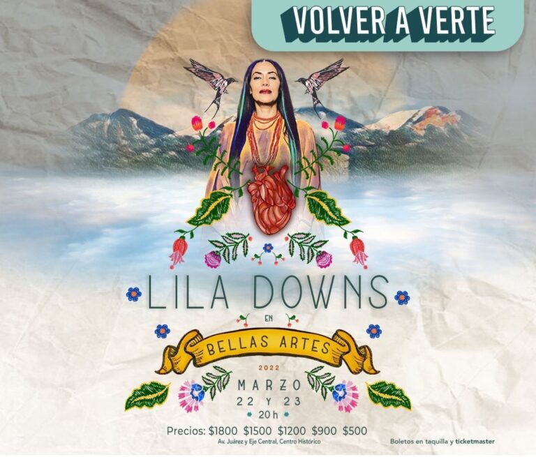 Lila Downs compartirá la magia de su canto en el Palacio de Bellas Artes
