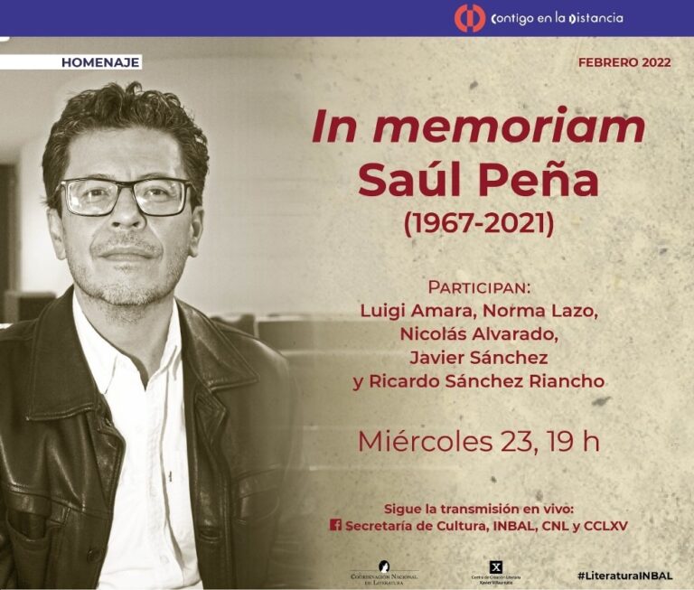 Recordarán al escritor Saúl Peña Bravo en homenaje virtual 