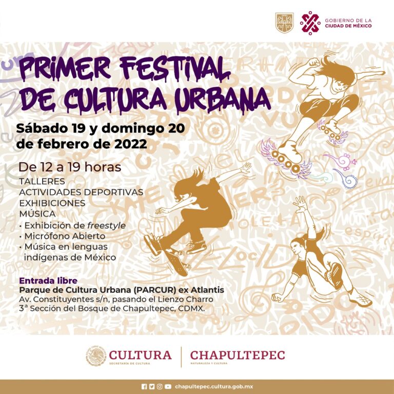 Invitan al Primer Festival de Cultura Urbana en Chapultepec