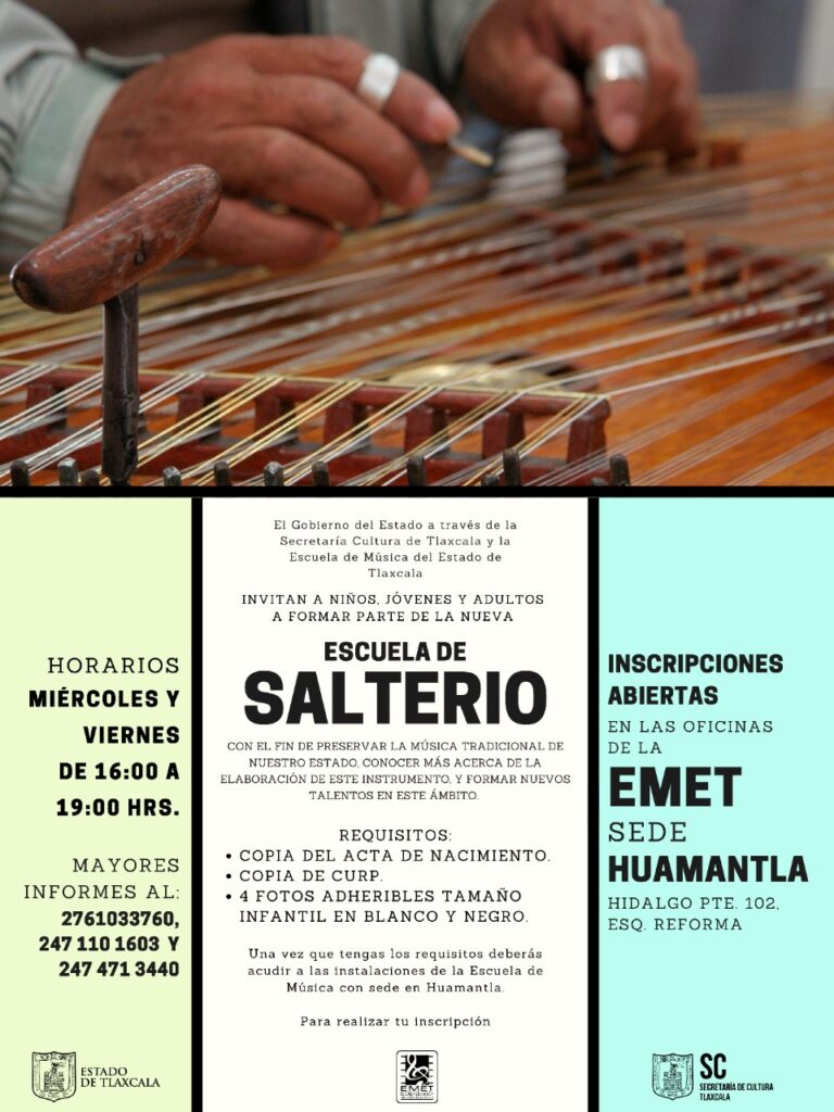 Abren Convocatoria Para Ingresar a Escuela de Salterios en Huamantla
