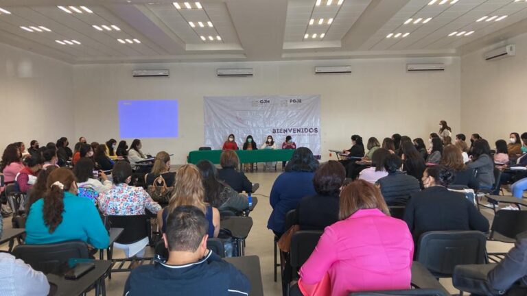 Imparten PGJE y CJM curso de «prevención y sanción de la violencia política contra las mujeres»