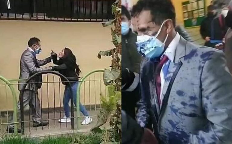 Impiden la boda de su padre y lo bañan de pintura por no dar pensión alimenticia