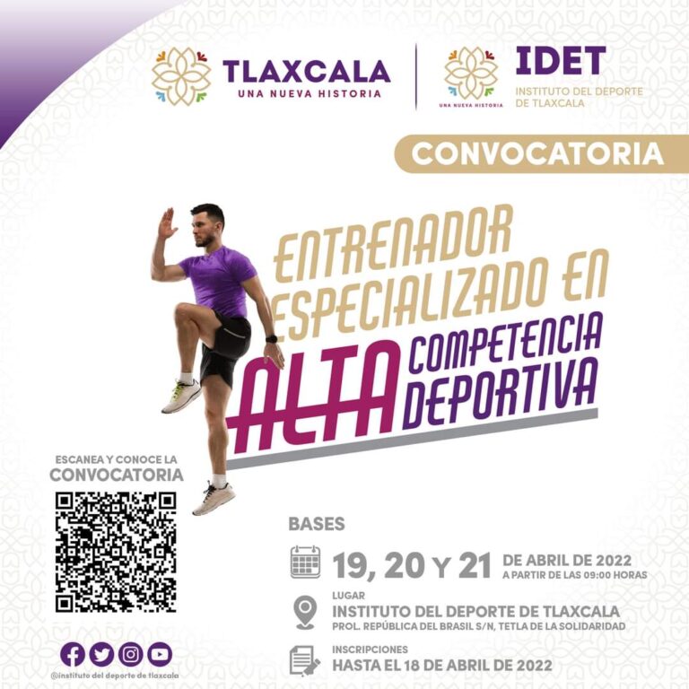 Convoca IDET a curso de entrenador especializado de alta competencia