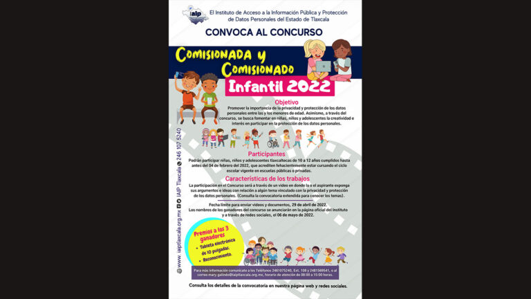 IAIP convoca al concurso para ser Comisionada y Comisionado Infantil 2022