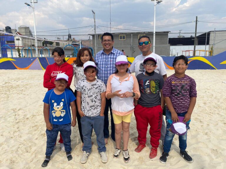 Inauguran en Calpulalpan cancha de voleibol de playa