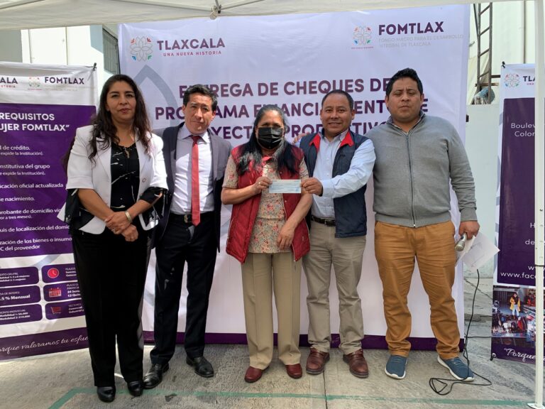 Fomtlax otorga financiamiento para actividades productivas