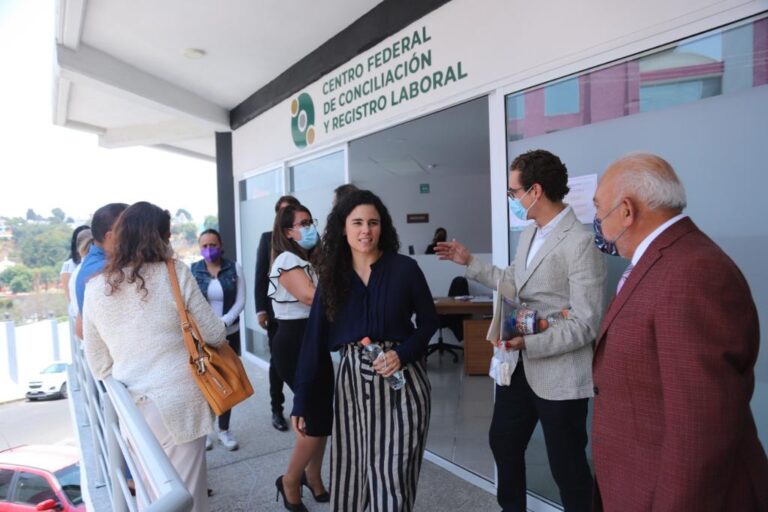 Titular de la Secretaría del Trabajo Federal Visitó Centros de Conciliación en Tlaxcala