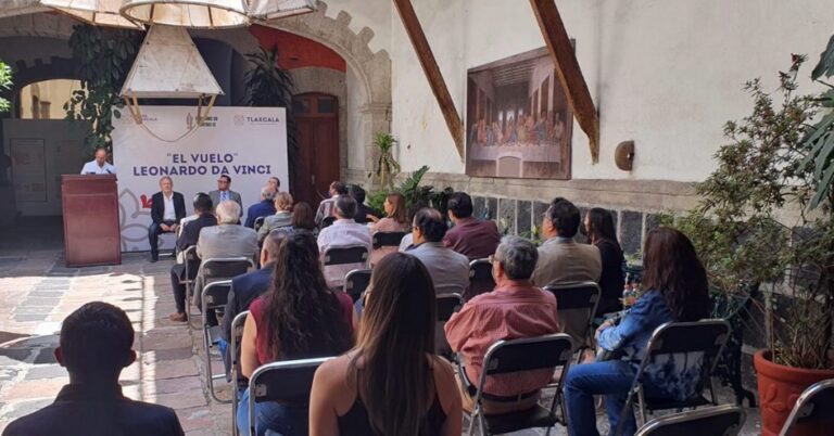 Inaugura representación de Tlaxcala en CDMx «El Vuelo» de Leonardo Da Vinci