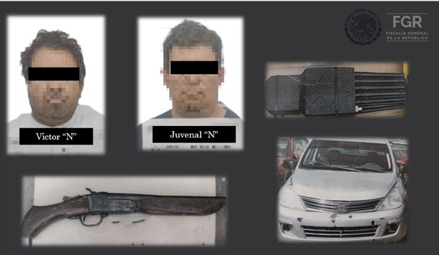 Sentencian a 24 años de prisión a dos personas por portar arma de fuego e inhibidor de señal