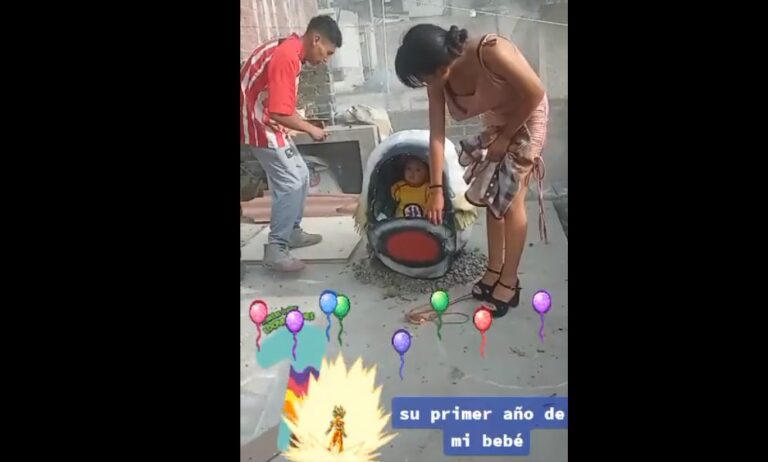 Video: Celebran 1er año de su hijo con temática de Dragon Ball