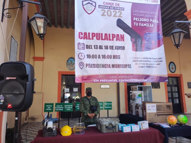 Avanza Campaña de Canje de Armas 2022 con buena respuesta de la ciudadanía