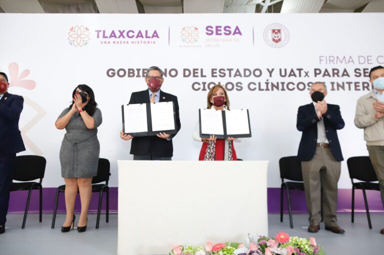 Signó Gobierno del Estado y UATx Convenio de Colaboración en Materia de Salud