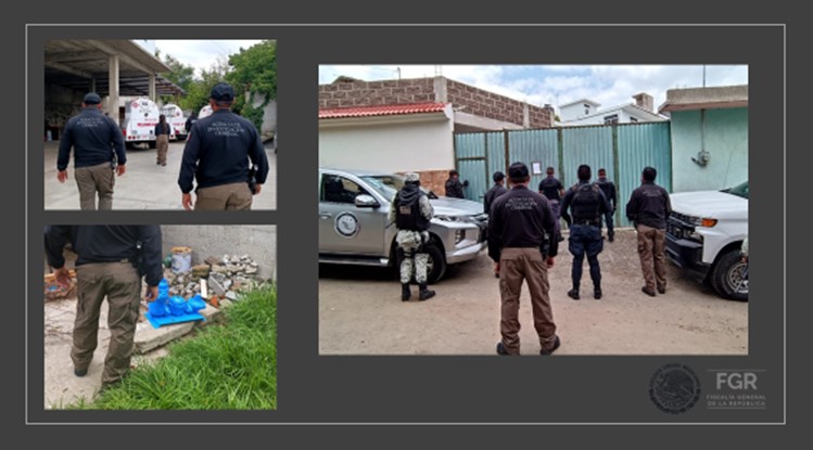 En cateo la PFM asegura pipas y diversos objetos relacionados con hidrocarburo