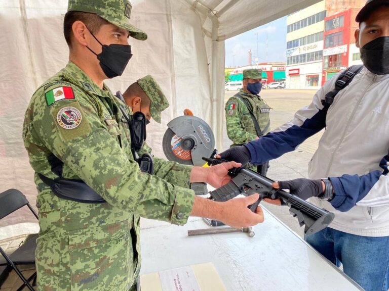 Tlaxcaltecas respondieron positivamente a Campaña de Canje de Armas 2022