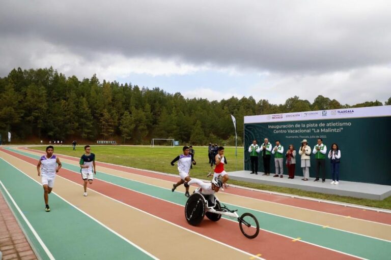 Inauguran Pista de Atletismo del Centro Vacacional “La Malintzi”