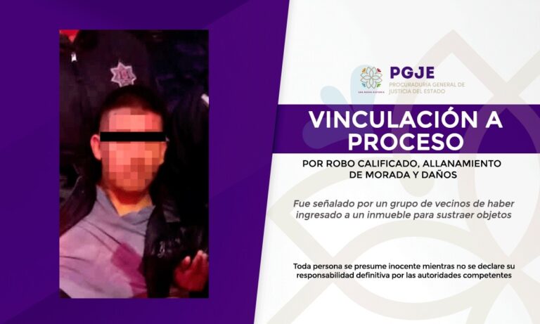 Vinculan a proceso a una persona por robo, allanamiento de morada y daños
