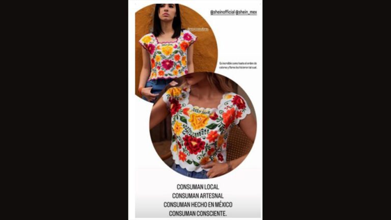 Gobierno de México pide explicación a empresa SHEIN por apropiación indebida de blusa maya
