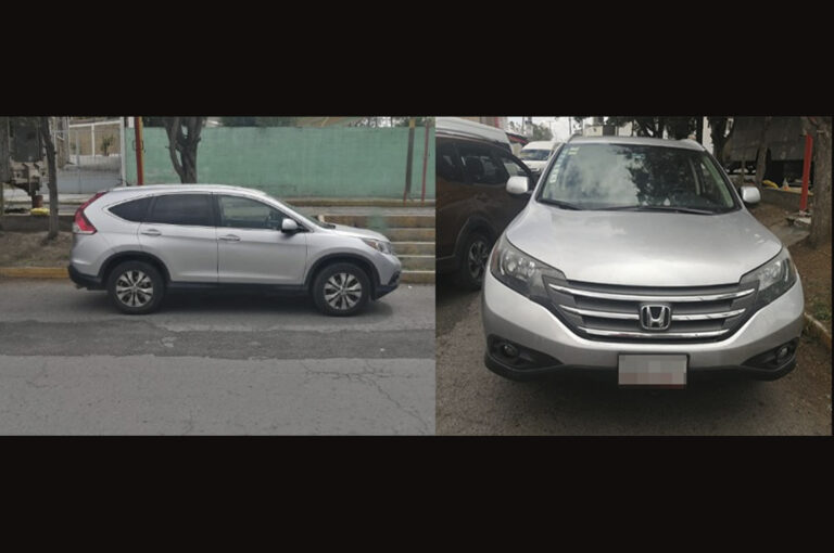 Recupera PGJE vehículo con reporte de robo en La Joya