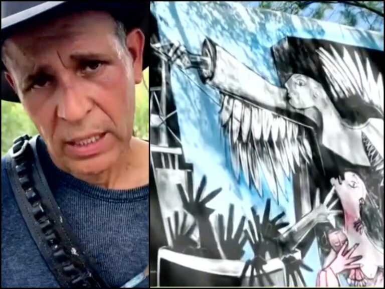 Artista plástico realiza mural en honor a mineros atrapados en Coahuila