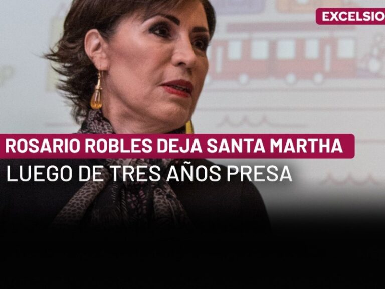 Rosario Robles queda en libertad tras pasar tres años en prisión