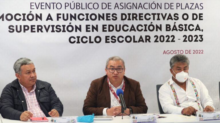 Asignan plazas de promoción a funciones directivas o de supervisión en educación básica