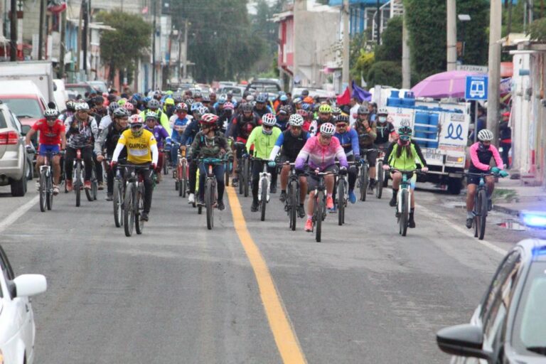 Reunió IDET a más de un centenar de ciclistas «Biciteando Tlaxcala»