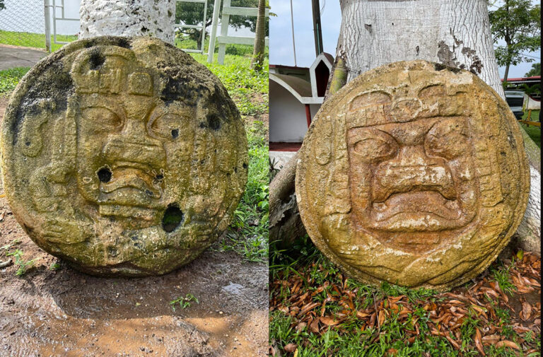 Centro INAH Tabasco recupera dos relieves olmecas de «contorsionistas»
