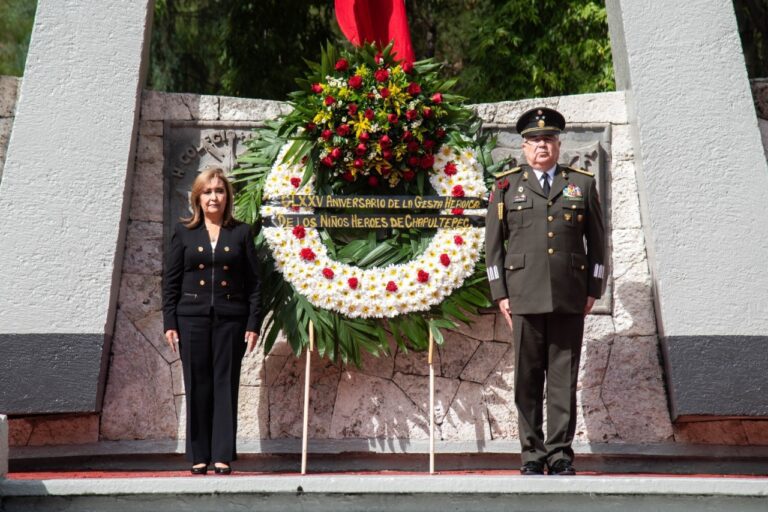 Encabezó Gobernadora Lorena Cuéllar el 175 Aniversario de los Niños Héroes