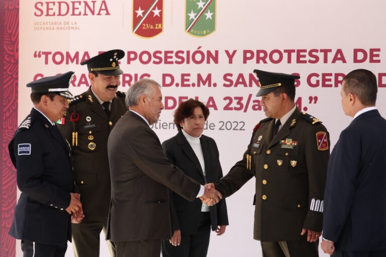 Atestiguó Segob Toma de Protesta de Nuevo Mando de la 23 Zona Militar