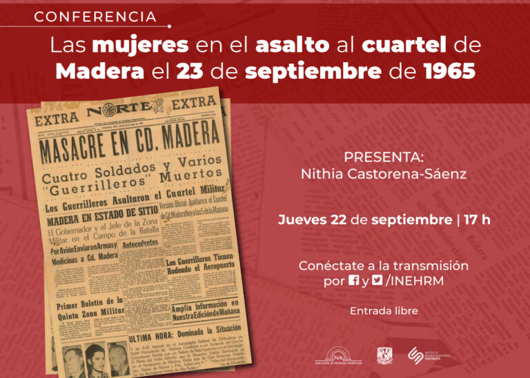 El Inehrm revisará la participación de las mujeres en el asalto al cuartel de Madera, 23 de septiembre de 1965