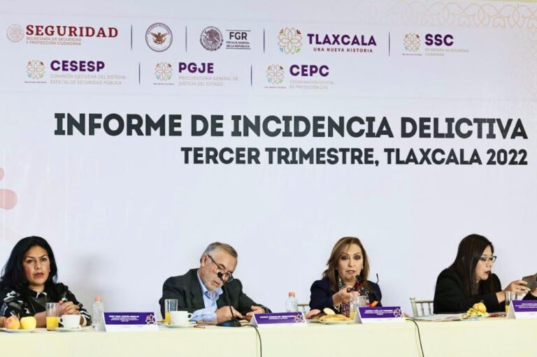 Tlaxcala es por Quinto mes Consecutivo el Estado más Seguro del País: Gobernadora Lorena Cuéllar