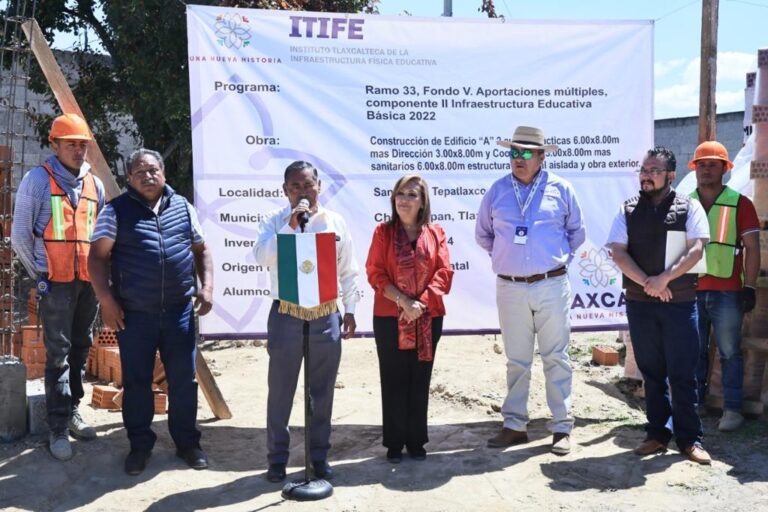 Visitó Gobernadora Construcción de Primaria «Lázaro Cárdenas» en Tepatlaxco