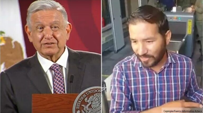 Hombre burla seguridad de Palacio Nacional para contactar a AMLO