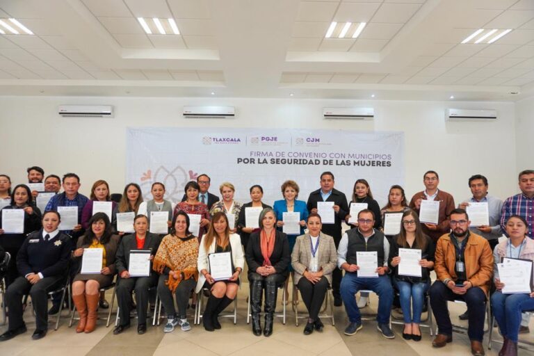 Firma PGJE y CJM convenio por la seguridad de las mujeres con los 60 municipios de la entidad