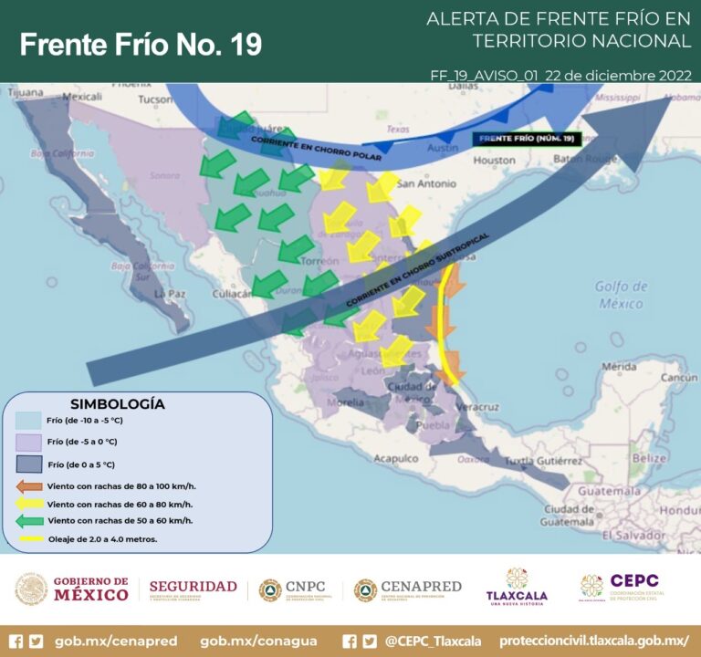 Advierte CEPC Posibles Heladas Para Tlaxcala Durante el Fin de Semana
