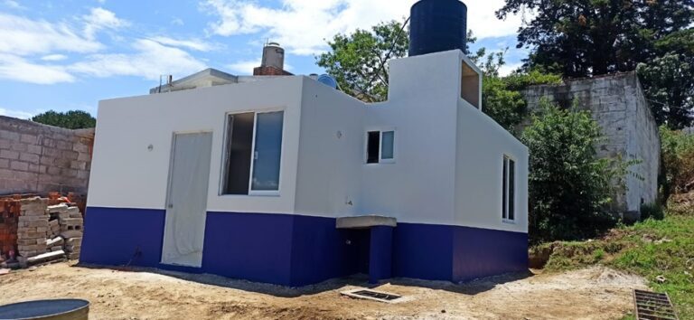 Construyó SOTyV 62 unidades básicas de vivienda en 2022